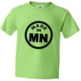 thumbnail image 1 of PleaseMeTees™ Youth From Born Made In Minnesota MN Logo Label HQ Tee, 1 of 1
