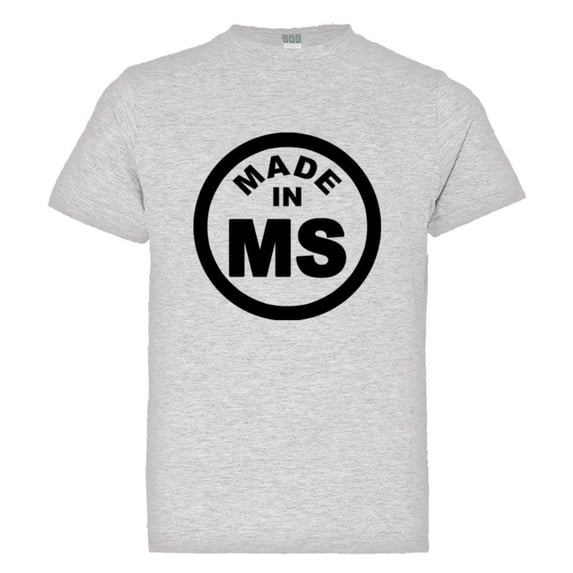 PleaseMeTees™ Youth From Born Made In Mississippi MS Logo Label HQ Tee