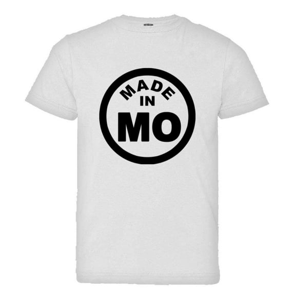 PleaseMeTees™ Youth From Born Made In Missouri MO Logo Label HQ Tee