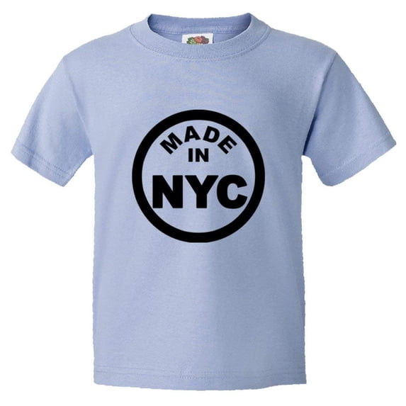 PleaseMeTees™ Youth From Born Made In New York City NY Logo Label HQ Tee