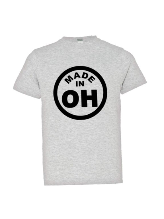 ™ Youth From Born Made In Ohio OH State Logo Label HQ Tee