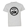 thumbnail image 1 of PleaseMeTees™ Youth From Born Made In Oklahoma OK State Logo Label HQ Tee, 1 of 1