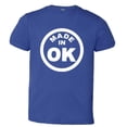 thumbnail image 1 of PleaseMeTees™ Youth From Born Made In Oklahoma OK State Logo Label HQ Tee, 1 of 1