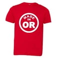 thumbnail image 1 of PleaseMeTees™ Youth From Born Made In Oregon OR State Logo Label HQ Tee, 1 of 1