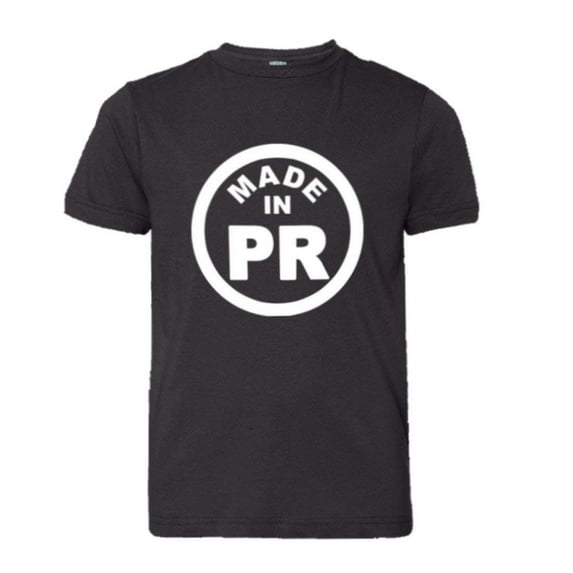PleaseMeTees™ Youth From Born Made In Puerto Rico PR Logo Label HQ Tee