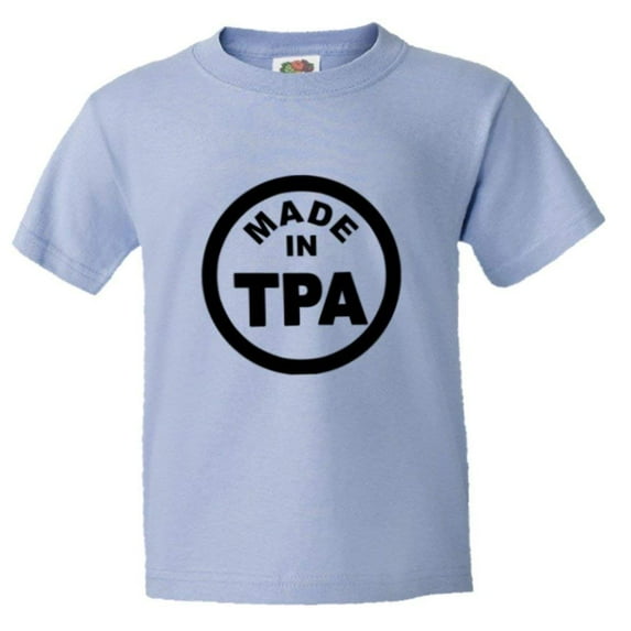 PleaseMeTees™ Youth From Born Made In Tampa FL Florida Logo Label HQ Tee