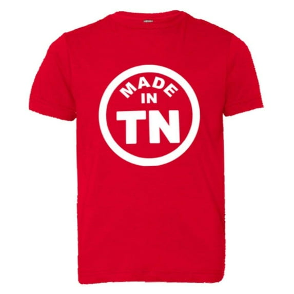 PleaseMeTees™ Youth From Born Made In Tennessee TN Logo Label HQ Tee