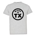 thumbnail image 1 of PleaseMeTees™ Youth From Born Made In Texas Longhorn TX Logo Label HQ Tee, 1 of 1