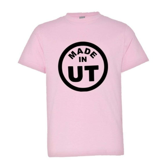 PleaseMeTees™ Youth From Born Made In Utah UT Logo Label Tag HQ Tee