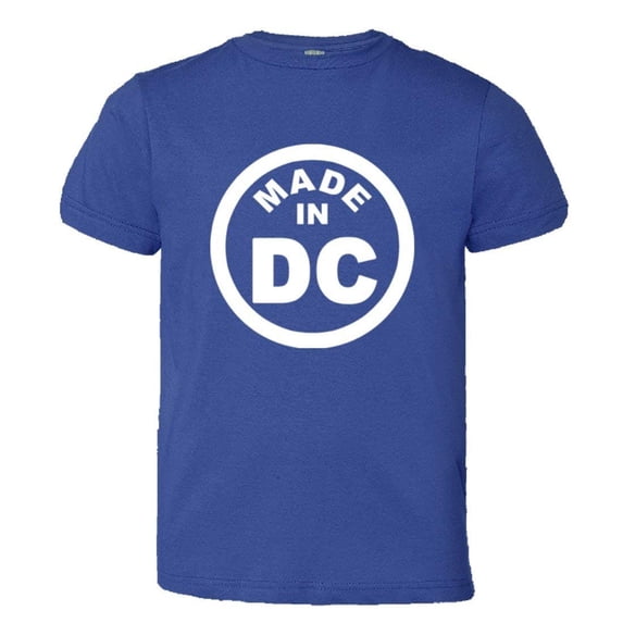 PleaseMeTees™ Youth From Born Made In Washington DC Logo Label HQ Tee