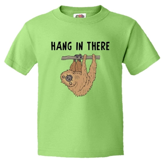 PleaseMeTees™ Youth Hang In There Sloth HQ Tee