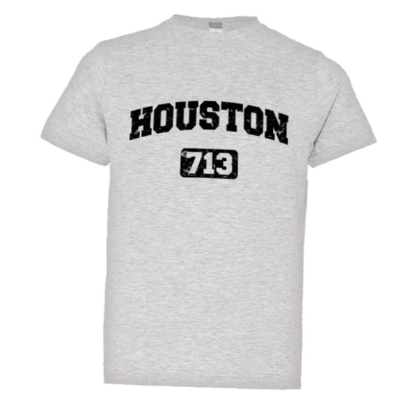 PleaseMeTees™ Youth Houston 713 Area Code Distressed HQ Tee