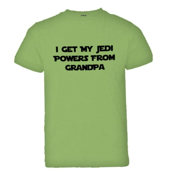 PleaseMeTees™ Youth I Get My Jedi Powers From Grandpa HQ Tee