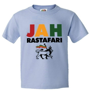 PleaseMeTees™ Youth Jah Mon Jamaica Rastafari Lion Ya HQ Tee