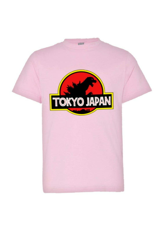 PleaseMeTees™ Youth Jurassic Tokyo Japan Godzilla Park Logo HQ Tee
