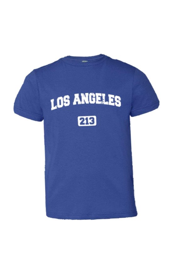™ Youth Los Angeles 213 L.A. Area Code Distressed HQ Tee