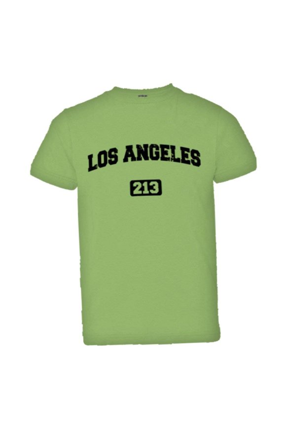 PleaseMeTees™ Youth Los Angeles 213 L.A. Area Code Distressed HQ Tee