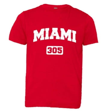 PleaseMeTees™ Youth Miami Florida 305 Area Code Distressed HQ Tee