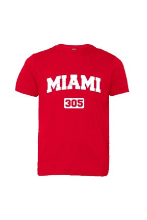 ™ Youth Miami Florida 305 Area Code Distressed HQ Tee