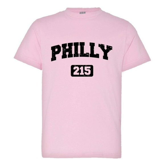 PleaseMeTees™ Youth Philly 215 Area Code Philadelphia Distressed HQ Tee