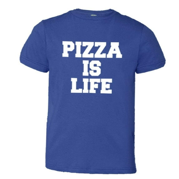 PleaseMeTees™ Youth Pizza Is Life I Love Pizza Cheese Bacon HQ Tee
