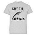 thumbnail image 1 of PleaseMeTees™ Youth Save The Narwhals Manatees HQ Tee, 1 of 1