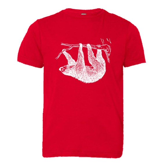 PleaseMeTees™ Youth Sloth Zoo Animal Live Slow Drawing Sketch HQ Tee