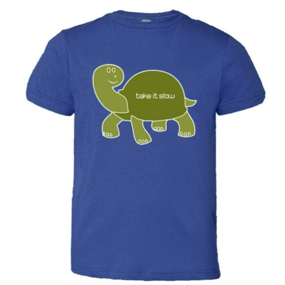 PleaseMeTees™ Youth Turtle Take It Slow Easy Relax Cute Sketch HQ Tee