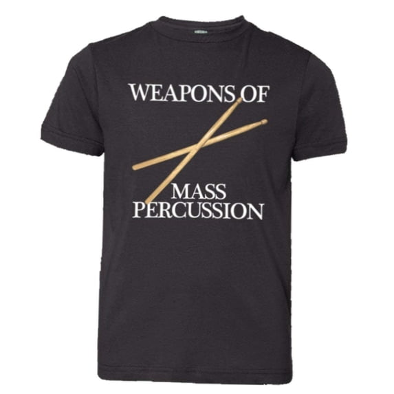 PleaseMeTees™ Youth Weapons Of Mass Percussion Drum Sticks HQ Tee