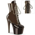 thumbnail image 1 of Pleaser ADORE-1020DC 7" Heel 2 3/4" Platform Two Tone Lace-Up Front Women's Ankle Boots, 1 of 5