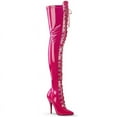 thumbnail image 1 of Pleaser SEDUCE-3024 Single Soles : Thigh High Boots, 5" Heel-H. Pink Pat-11, 1 of 2