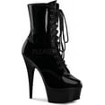 thumbnail image 1 of Pleaser Women's Delight-1020/B/M Boot,Black Patent,8 M US, 1 of 2