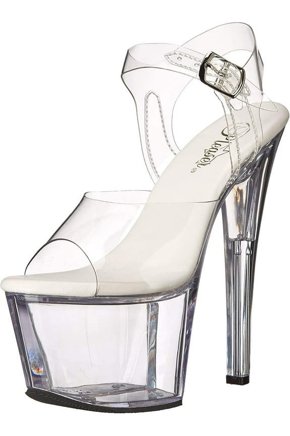 Women's SKY308VL/C/M Platform Dress Sandal 7 Clear/Clear