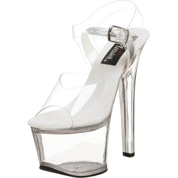 Pleaser womens Sky- Clear/Clear