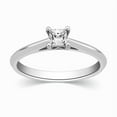 thumbnail image 1 of Pleasing Inexpensive Solitaire Engagement Ring 0.25 Carat Princess Cut Diamond on Gold, 1 of 3