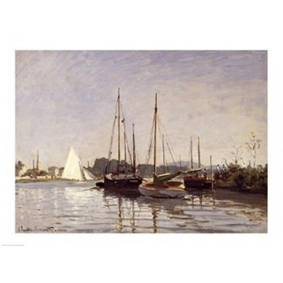 Pleasure Boats Argenteuil C.1872-3 Poster Print by Claude Monet - 36 x 24 in. - Large