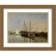 thumbnail image 1 of Pleasure Boats, Argenteuil, c.1872-3 2x Matted 34x28 Large Gold Ornate Framed Art Print by Monet, Claude, 1 of 2