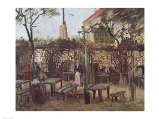 Pleasure Gardens at Montmartre 1886 Canvas Art - Vincent Van Gogh (36 x 24)