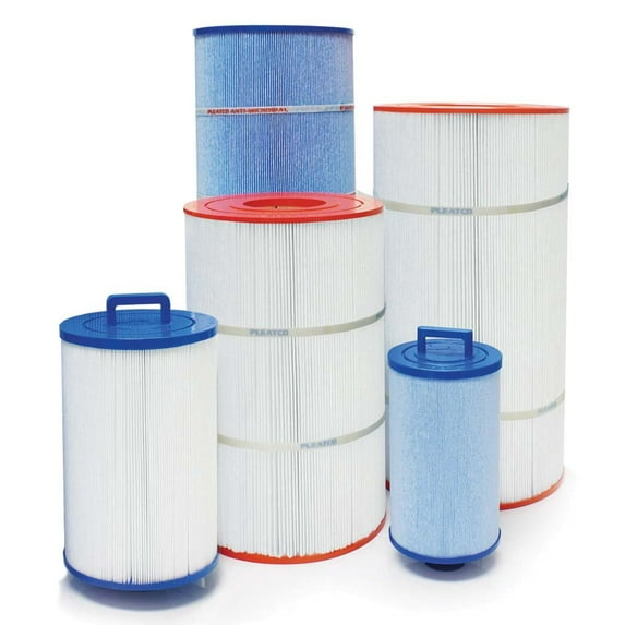 Pleatco PSR50 Pool Filter Cartridge, 50sqft, 4.19"OT&OB, 8.69" D, 13.31" L, 4oz