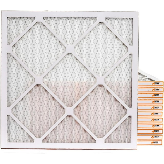 Pleated Air Filter MERV 8 Dust Defense 16x20x1 Case of 12 Air Purifier HVAC AC Furnace Replacement Filter
