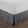 thumbnail image 1 of Pleated Bed Skirt Dust Ruffle Gray So Soft Collection - 14 Inch Drop, 1 of 6