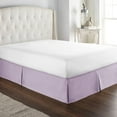 thumbnail image 1 of Pleated Bed Skirt, Ruffled Pleated Size Bed Skirt - 100% Microfiber Fabric, Pleated Bed Skirt Twin XXL Size College Pleated Bed Skirt 30" Drop - Lavender Solid., 1 of 4