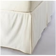 thumbnail image 1 of Pleated Bed Skirt, Ruffled Pleated Size Bed Skirt - 100% Microfiber Fabric, Pleated Bed Skirt Full XL Size College Pleated Bed Skirt 14" Drop - Ivory Solid., 1 of 4