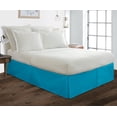 thumbnail image 1 of Pleated Bed Skirt Turquoise Blue Full Size 11 Inch Tailored Drop, Soft Double Brushed Hotel Quality Microfiber Bed Skirt Luxury, Easy to Care Wrinkle & Fade Resistance, 1 of 3
