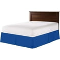 thumbnail image 1 of Pleated Bed Skirt for Twin Size Beds - 100% Microfiber Bed Skirt, Easy Fit Upto 22" Inch - Pleated Ruffled Bed Skirt Solid Dust Ruffle - Royal Blue Solid., 1 of 4