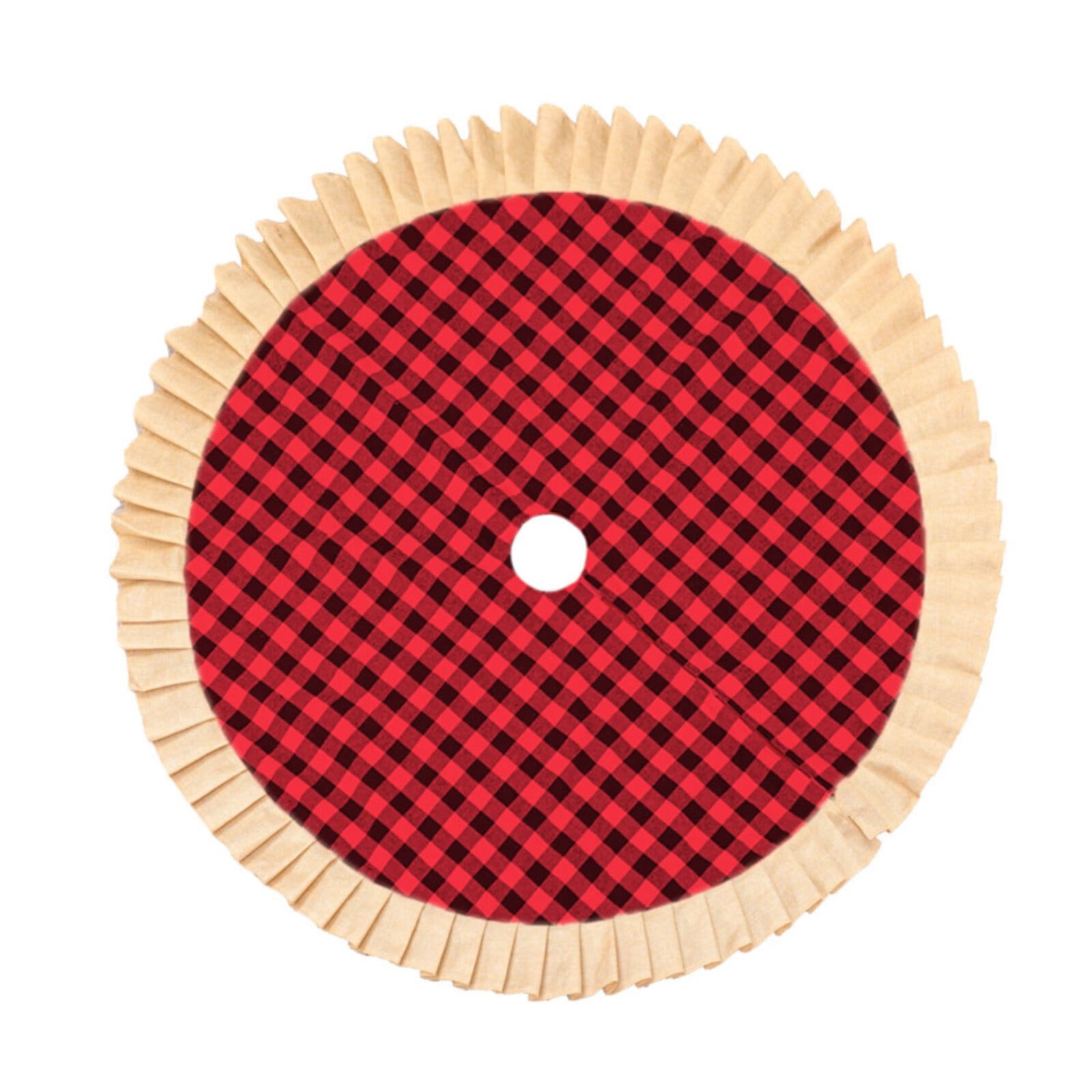 Red And Black Plaid Tree Skirt 