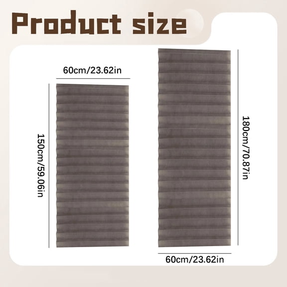 Pleated Blind, 1 Pack, Coffee