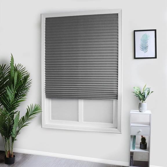 Pleated Blind No Drilling Required Folding Roller Blind With Clamping Support Blinds For Windows And Doors Privacy Screen And Sun Short Window Curtain in Living Room Light up Shower Curtain Window