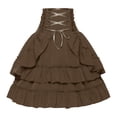 thumbnail image 1 of Pleated Gothic Vintage Skirt Silk Skirt Skirts for Women Knit Skirt Crib Skirt Beach Wrap Skirt Womens Long Skirt Satin Lace Trim Split Skirt Wrap Skirts for Women Long Skirt for Girls Skirt with, 1 of 7