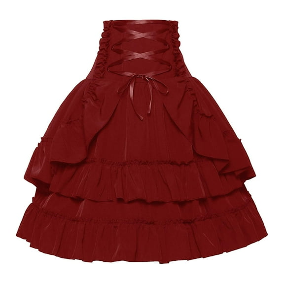 Pleated Gothic Vintage Skirt Silk Skirt Skirts for Women Knit Skirt Crib Skirt Beach Wrap Skirt Womens Long Skirt Satin Lace Trim Split Skirt Wrap Skirts for Women Long Skirt for Girls Skirt with